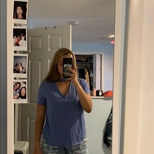 Blue pacsun v neck shirt